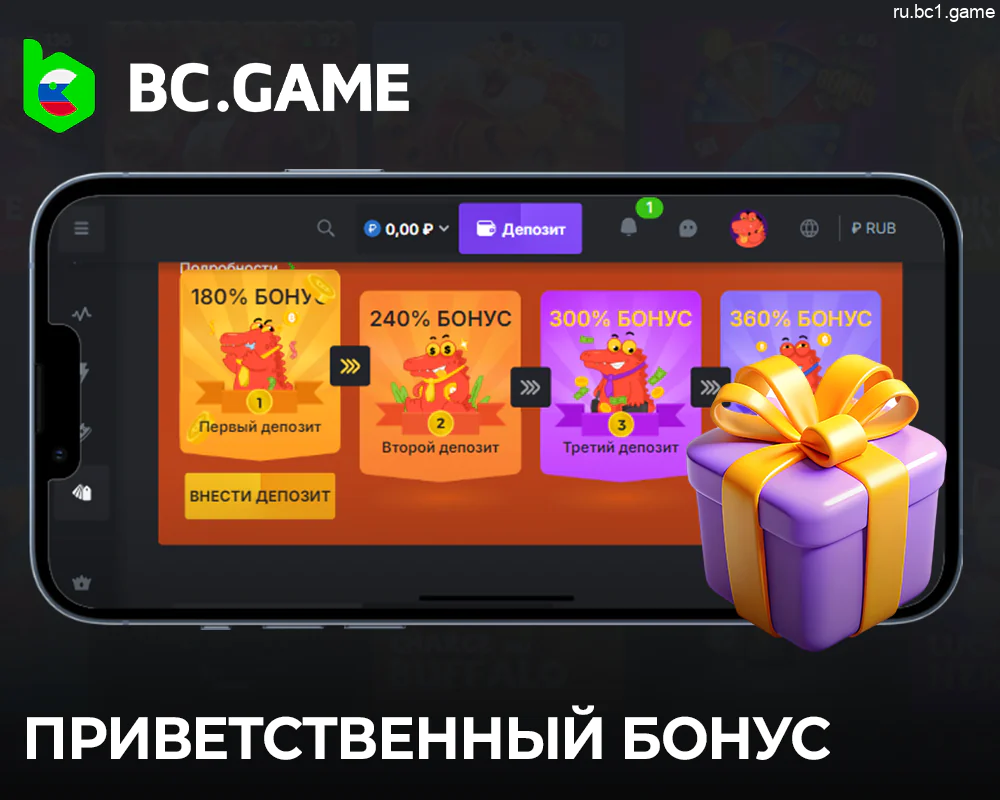 Бонусные предложения для пользователей приложения BC.Game